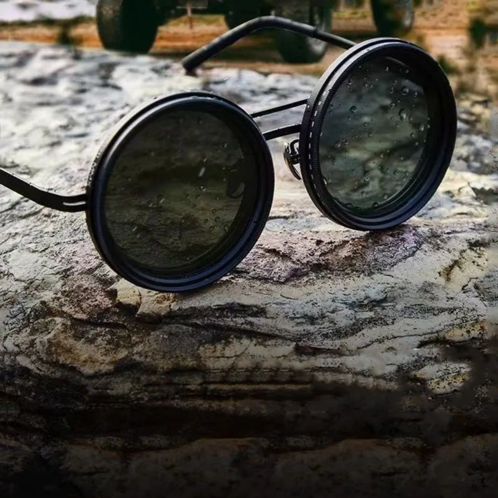 نظارة شمسية😎 ذات 9 مستويات من حجب الضوء💯 قابلة للتعديل يدويا، مناسبة في جميع المناسبات و في جميع اوقات اليوم👌.